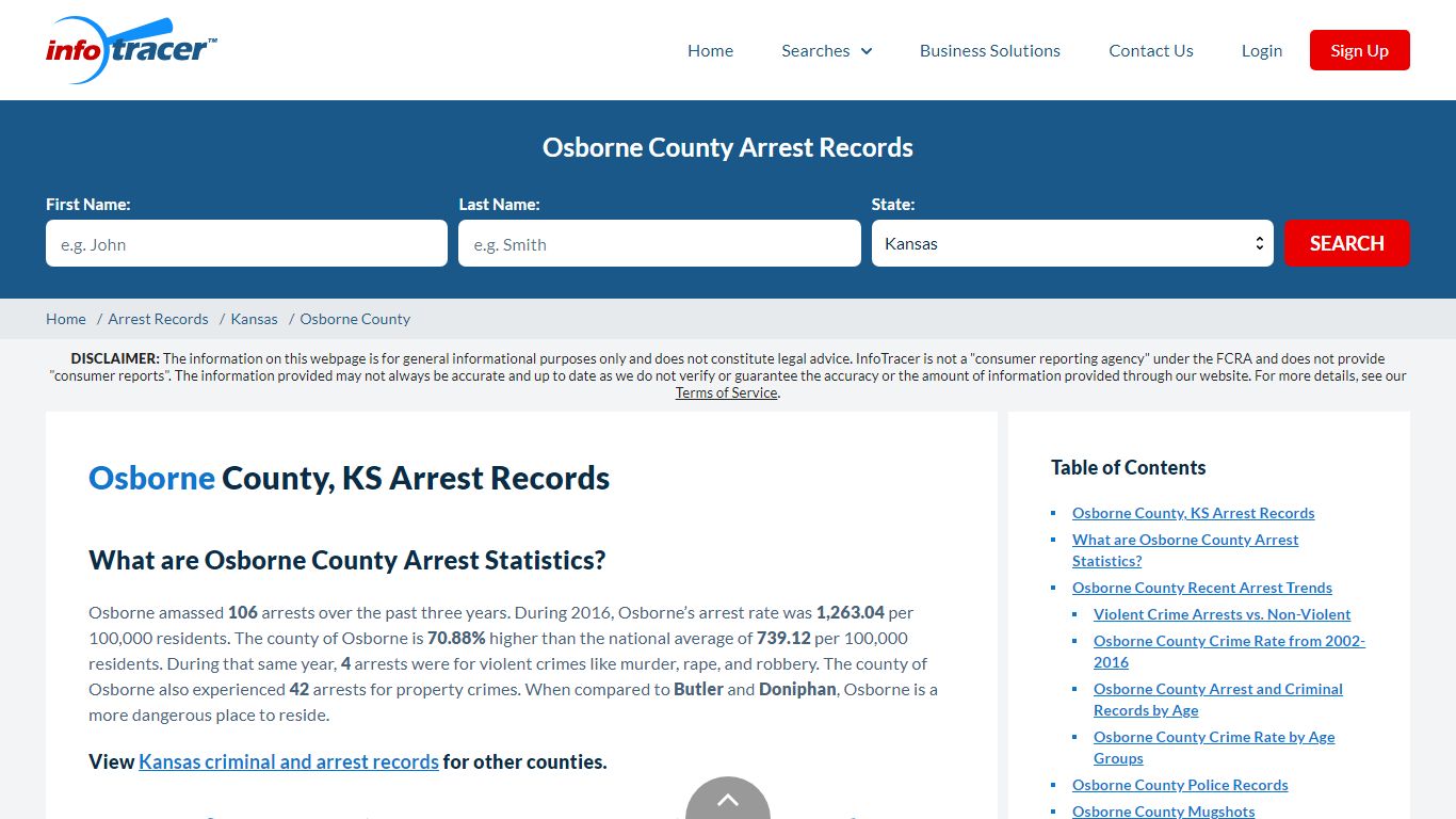 Osborne County, KS Arrests, Mugshots & Jail Records - InfoTracer